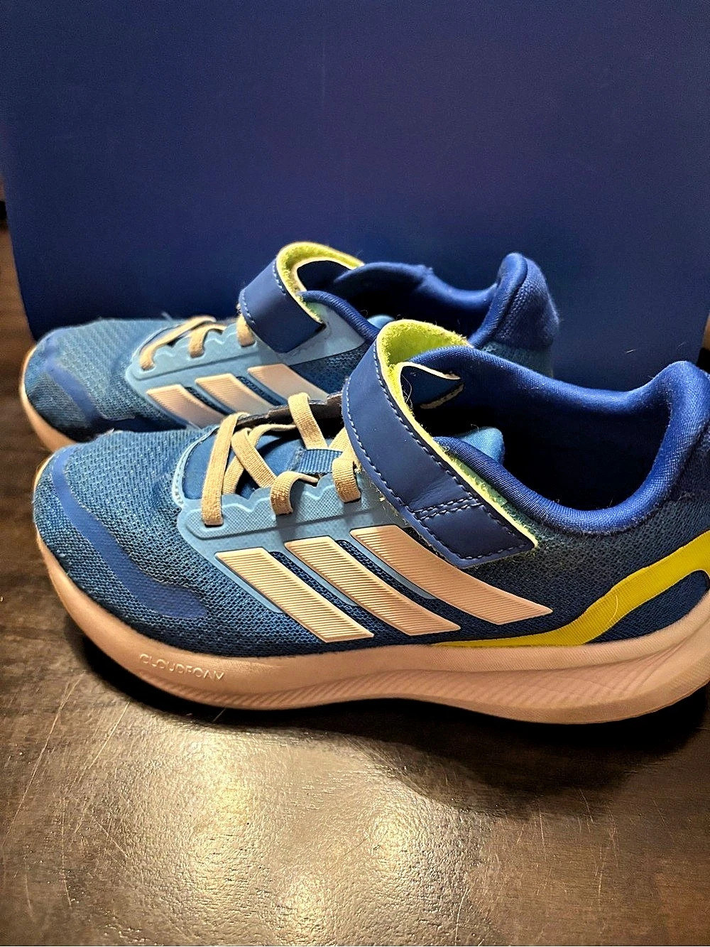 adidas Kids Sneakers US 2K Blue & Yellow